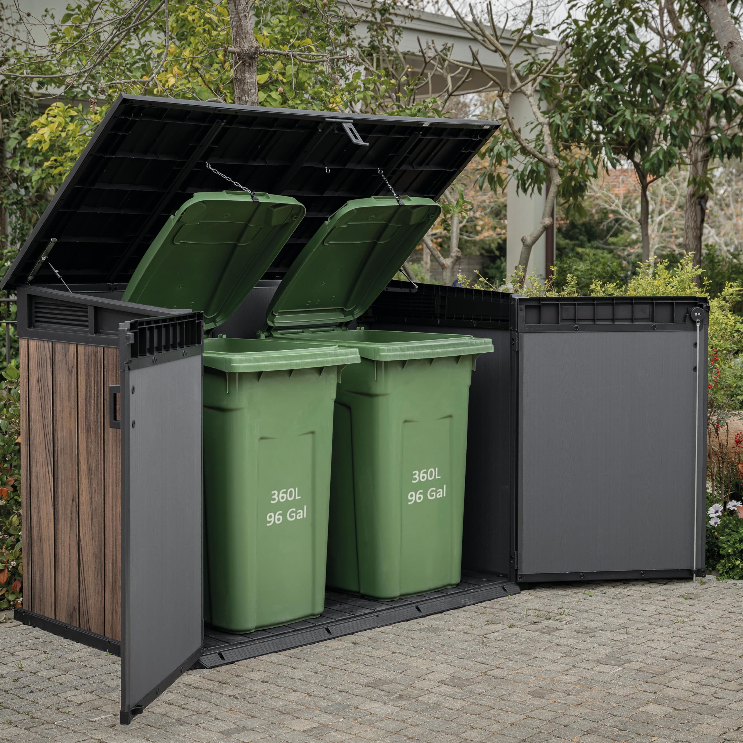 Keter Signature Horizontal Storage Shed - 2020L, Rosewood
