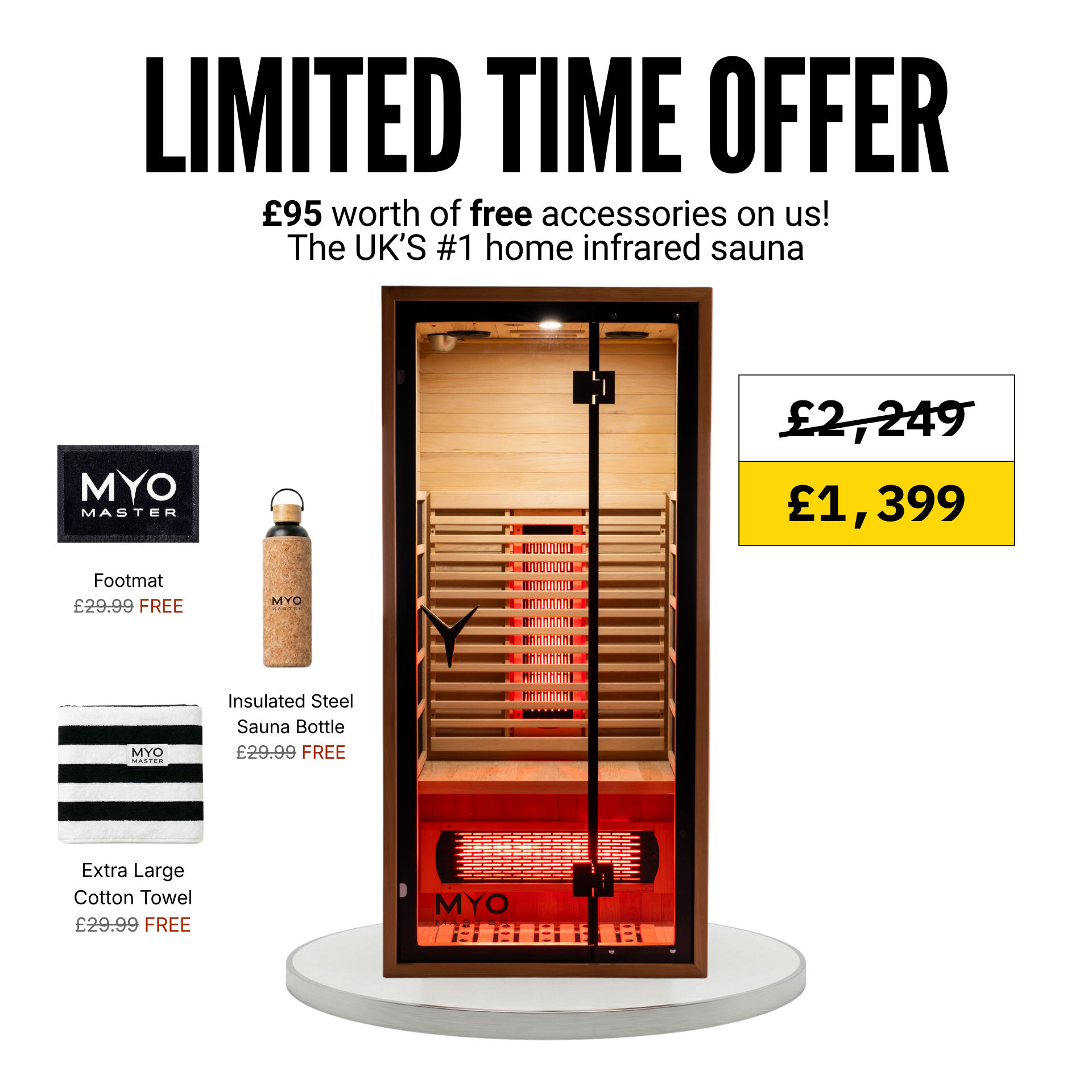 MyoSauna Infrared Sauna - WiFi Enabled