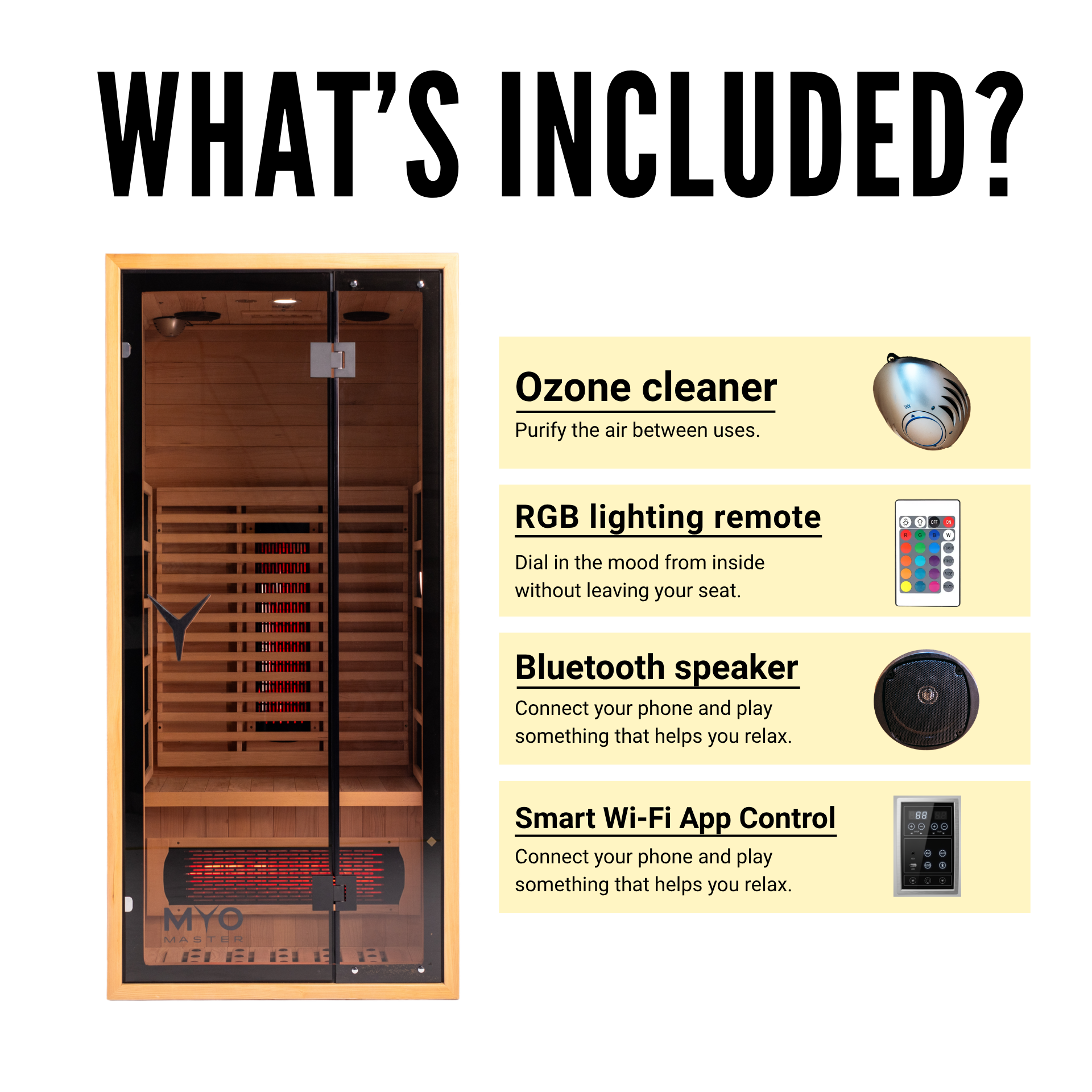 MyoSauna Infrared Sauna - WiFi Enabled